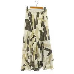 ココディール COCO DEAL 23SS 幾何プリントアシメティアードイレヘムスカート ロング フレア 2 マルチカラー /MY ■OS ■SH