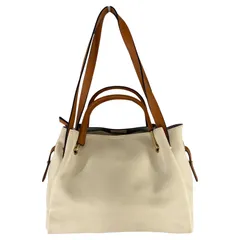 RODE SKO ロデスコ 2-Wayハンドバッグ/アイボリー×ブラウン