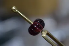 KZ4-32 蘇芳色 簪 一点物 七宝るり玉 とんぼ玉 七宝瑠璃玉 昭和風 二本軸 定番タイプ かんざし