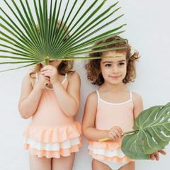 《FOLPETTO》ワンピース　水着 ／ AMELIA ／ PEACH PINK and IVORY