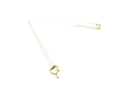 4℃ ヨンドシー ラインストーン ハートモチーフ ネックレス ペンダント アクセサリー レディース ゴールド系 DJ6464のサムネイル