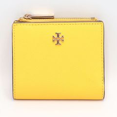 TORY BURCH 二つ折り財布 イエロー キルティング - メルカリ