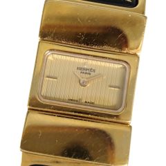 HERMES エルメス LO1.201 ロケ 七宝焼き バングルウォッチ クォーツ  