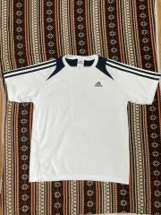00s adidas(アディダス) クライマ 365 白 ネイビー バイカラー Tシャツ J02006