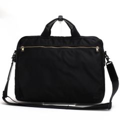 INDEED ビジネスバッグ 黒 美品 インディード ビジネスバッグ ブリーフケース レザー 3層