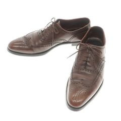 【中古】クロケットアンドジョーンズ CROCKETT&JONES ハンドグレード MERCER ウイングチップ ドレスシューズ ブラウン【サイズ7 1/2 D】【メンズ】