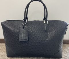 最高級オーストリッチボストンバッグ　KKLK　フルポイント　ブラック　エクセルヒューマン社購入　ほぼ未使用美品　限定品