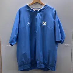 JORDAN/ジョーダン トラックジャケット プルオーバー ハーフジップ 半袖 裏メッシュ タイ製 メンズ XXL ブルー