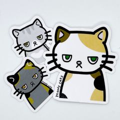 moody_cats(ムー猫)  ステッカー　3点セット