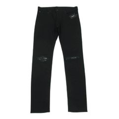 MINEDENIM マインデニム 2011-1001 Slim STR 5pocket OWS リペア クラッシュ 加工 ブラック デニム パンツ ブラック系 9【極上美品】【中古】