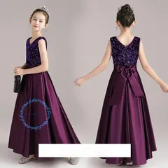 ウエストリボン1回着セミオーダードレス煌めき玉蟲ブラックパープルフランス生地 ウエストリボン1回着セミオーダードレス煌めき玉蟲ブラック