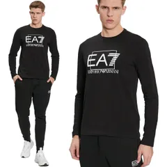 51 EMPORIO ARMANI EA7 エンポリオアルマーニ イーエーセブン 7VPT84 PJ03Z 1200 ブラック Tシャツ 長袖