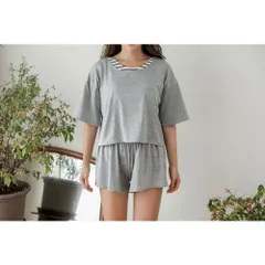 ☆ (Bタイプ)グレー×ボーダー ☆ S ☆ 体型カバー水着が点セット ykszs02 水着 レディース 体型カバー 4点セット フィットネス水着 ビキニ セパレート タンキニ カバーアップ オーバーTシャツ ショートパンツ オフショルダー 大きいサイズ