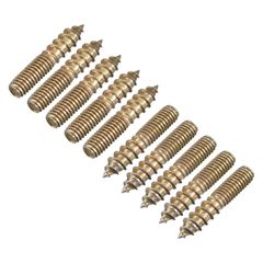 新品 uxcell ハンガーボルト ダブルエンドネジ ダボネジ 木製の家具接続用 M6x30 mm 24個