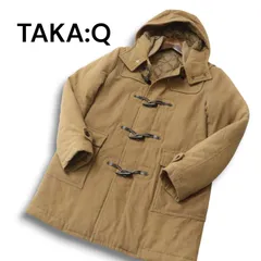 TAKA:Q タカキュー 秋冬★ ウール ダウン ダッフル コート Sz.M メンズのサムネイル