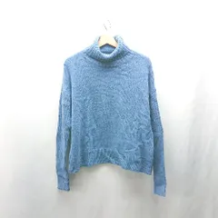 ◇ ⊇ Sonny Label URBAN RESEARCH ウール100% タートルネック 長袖 セーター サイズF ブルー レディース E  【1502180024573】
