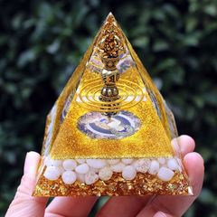 超金運、仕事運アップ タイガーアイ ガネーシャ入り 最強オルゴナイト 