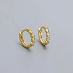 117【K14ゴールド】ダイヤ リーフ フープピアス シルバー925 レディース ジュエリー 上品 華奢 シンプル エレガント 高級感 小ぶり 普段使い オフィス デート 結婚式 入学式 卒業式 フォーマル プレゼント ギフト おしゃれ きれいめ 大人可愛い