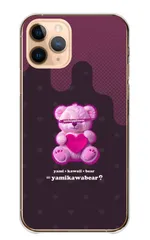 iPhone 12 iPhone12Pro ケース ハードケース アイフォン12 スマホケース 病みかわ 病み可愛い やみかわいい パステル テディベア くま クマ 地雷系 量産型 ゴシック 携帯ケース スマホカバー 携帯カバー 送料無料 カラー02