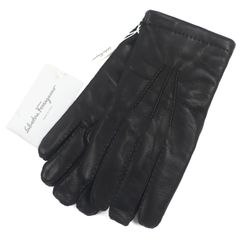 美品☆HERMES エルメス セリエボタン付き レザーグローブ／手袋