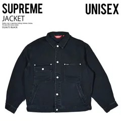 Supreme シュプリーム DENIM CHORE TRUCKER JACKET (デニム チョア トラッカー ジャケット) ユニセックス(メンズ モデル) ジージャン タウンユース 普段使い 24SS 黒 (ブラック) SS24J73 BLACKのサムネイル