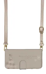 BASIO active2 SHG12 ケース 手帳型 ベイシオ アクティブ2 スマホケース スマホショルダー レザー ストラップ プリンセス 姫系 お姫様 おしゃれ かわいい 調節可能 130cm  カラー01