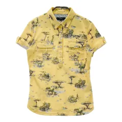 サイズ：M CALLAWAY キャロウェイ  半袖ポロシャツ 総柄 イエロー系 [240101221691]# ゴルフウェア レディース ストスト