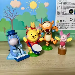 海外 限定 ディズニー くまのプーさん ロック バンド コレクション フィギュア セット ティガー イーヨー ピグレット プー