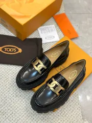 正規品TOD'Sトッズ ペニーバットチャンキーローファー 38