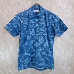 Freak Anser Homme フリークアンサーオム 染め柄 薄手 ブルー　青 F シャツ