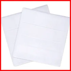 花嫁 ブライダルハンカチ 葬式 フォーマルハンカチ ペア ウェディング 紳士 結婚式 ホワイト 冠婚葬祭 綿 コットン 白 シンプル ハンカチ 婚礼用 [BINLILIN] 男女兼用