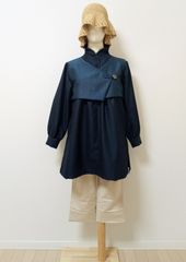 着物リメイク No.001：ボレロ風チュニック：チュニック：ボレロ：ウール