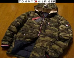 L(US)XL位 新品 トミーヒルフィガー  迷彩ボア ダウンジャケット同機能