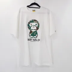 【姫路東店】 中古 A BATHING APE | アベイシングエイプ 半袖Ｔシャツ LIQUID CAMO BABY MILO TEE 2K30110007 ホワイト サイズ：XL 【103】