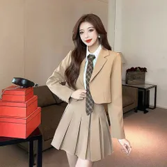 ☆ ベージュ ☆ Sサイズ ☆ 卒業式 スーツ 女の子 4点セット pmysuit5 卒業式 スーツ 女の子 ブレザー ジャケット プリーツスカート 制服 学生服 上衣 スクール フォーマルスーツ レディース 中高生 ジュニア 受験 シンプル 発表会 結婚式