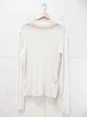 SHEIN DAZY カットソー 長袖 タートルネック シースルー シアー素材 ラメ混 薄手 ベージュ系 Mサイズ