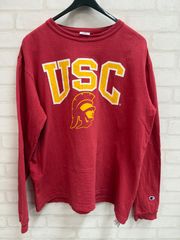 ◯ champion チャンピオン アメリカ製 Made in USA T1011 usc University of Southern California ロンT 長袖 希少
