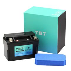 T.E.T LFP14 超軽量 リチウムイオンバッテリーYTX9-BS / YTX12-BS / YTZ12S / YTZ14S 互換 6Ah 360CCA 76.8Wh BMS電圧計搭載 LiFePO4 バイク用TETバッテリー長期保証