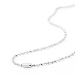 サージカルステンレス製 ボールチェーンネックレス(幅2.0mm) ※長さ自由