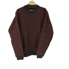 エルエルビーン L.L.Bean 80S MADE IN NORWAY ウールレーヨン混 バーズアイニット メンズ JPN：M のサムネイル