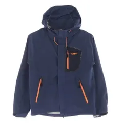 TOMMY トミー ロゴ刺繍 ナイロン マウンテン パーカー ダークネイビー系【中古】