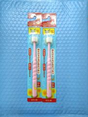 歯ブラシ(同色2本セット)　360度ブラシ　カラーが選べる　POPOTAN(ぽぽたん)　子ども