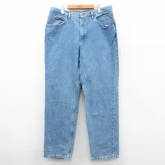 W37/古着 リー Lee ジーンズ メンズ コットン 紺 ネイビー デニム 25sep27 中古 ボトムス ジーパン Gパン ロング パンツ