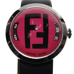フェンディ FENDI FFロゴ ブースラ ドーム型 クオーツ 腕時計 黒 ブラック ピンク 8010Gのサムネイル