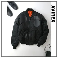 定価44000円 AVIREX アヴィレックス MA-1ジャケット EMBOSS TOPGUN エンボス トップガン リバーシブル ブルゾン MEDIUM 黒 ブラック オレンジ (69Y＋1215)26F.