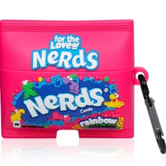 AirPod Pro用ケース Nerds カラーキャンディ お菓子 キャラクター スナック ピンク キュート ユニーク 面白い 可愛い お洒落 第一世代 第二世代 対応 シリコンケース 韓国 韓流 衝撃防止