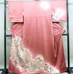 【着物】訪問着 辻ヶ花文 身丈約165.5cm 裄丈約65.5cm 24Z-135