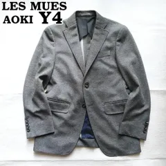 【春夏/洗える超ストレッチ/美品】LES MUES レミュー AOKI Primeflex®ジャケット Y4(S) 灰 メンズ/東レ/NON-IRON/ビジネス/クールビズ/軽量