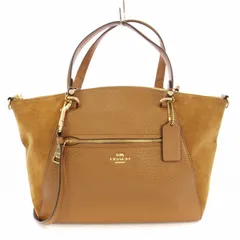 コーチ COACH プレーリーサッチェル ハンドバッグ ショルダーバッグ 2WAY レザー キャメル F79999 /TK ■OF