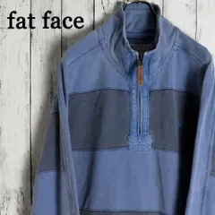 イギリス FatFace ファットフェイス 切替ボーダーハーフジッププルオーバー